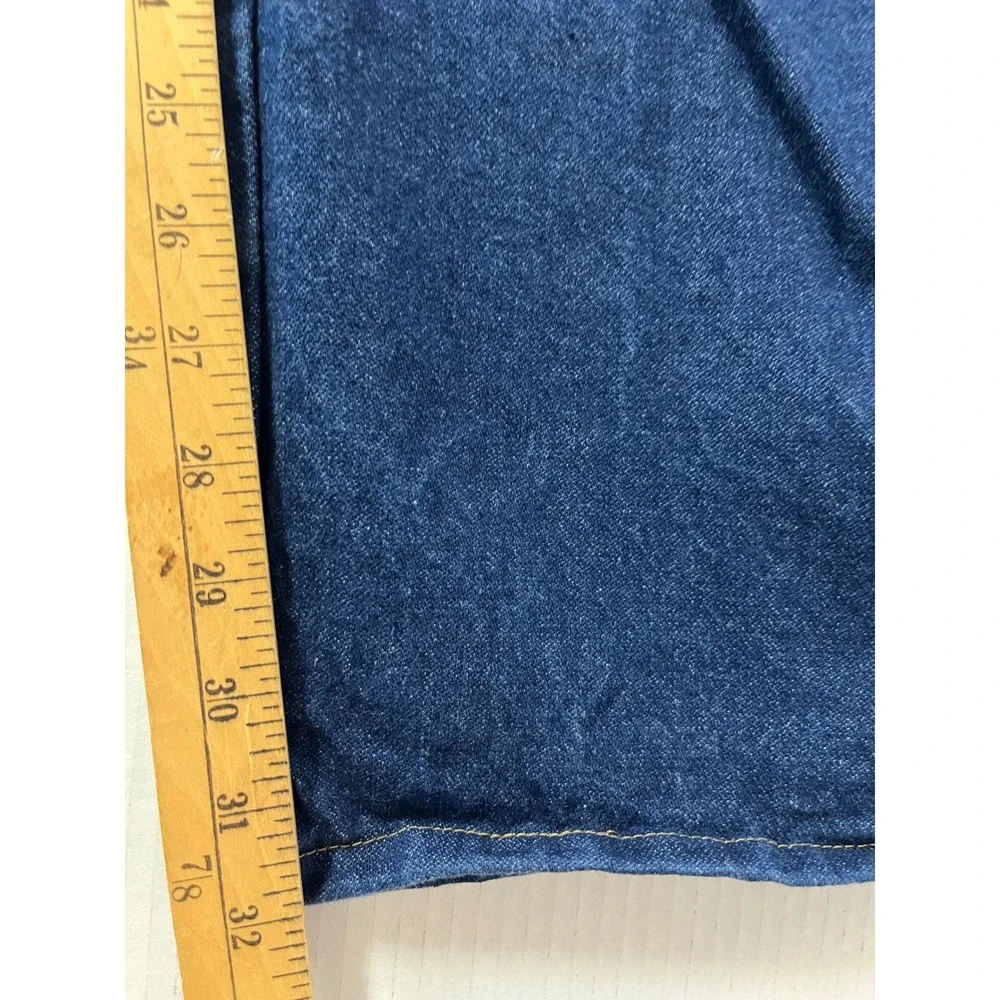 Wrangler 13MWZPW Cowboy Cut Jeans Mens 38x32 Blue Excellent Straight Leg Denim